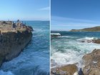 Rock fishermen at Snapper Point in Frazer Park. File images