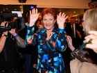 One Nation Leader Pauline Hanson arrives for the One Nation Farrer by-election reception in Albury, NSW, Saturday, May 9, 2026. Voters will head to the polls on Saturday for the Farrer by-election to replace former Opposition Leader Sussan Ley in Federal Parliament, following a Liberal leadership spill. (AAP Image/Bianca De Marchi) NO ARCHIVING