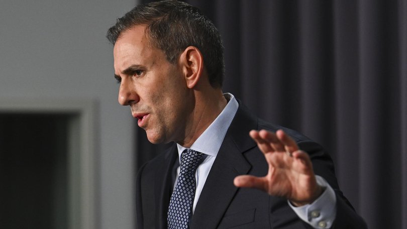 Treasurer Jim Chalmers highlights the need for tax reform. Picture: NewsWire / Martin Ollman.