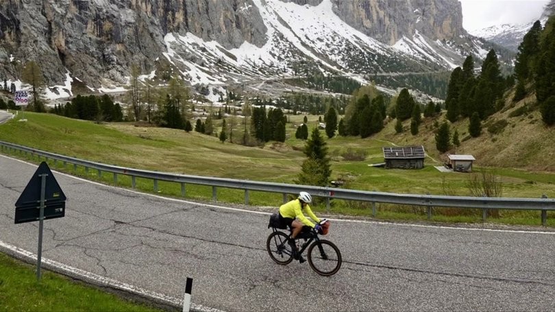 Sharron Yaxley fulfilled her dream of cycling through Europe 12 months after surgery.