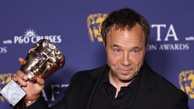 Stephen Graham has won his first BAFTA after eight nominations. (EPA PHOTO)