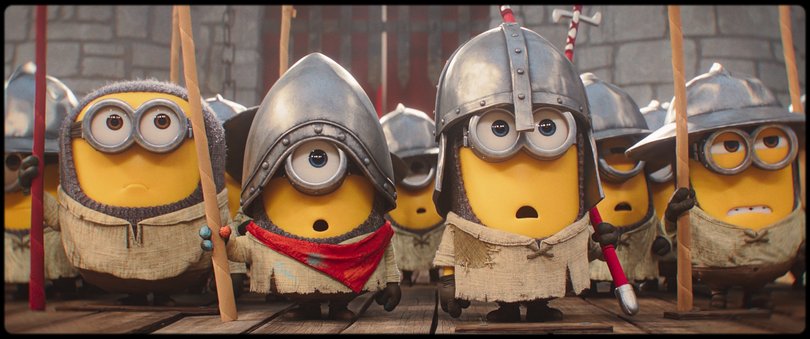 L to R: Ed, James and Henry in Illuminations Minions & Monsters, directed by Pierre Coffin.