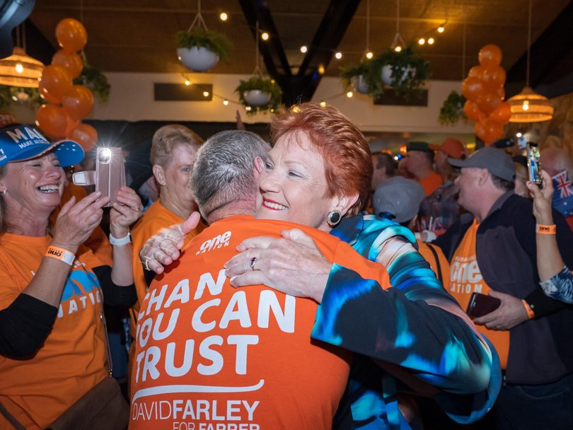 One Nation swept the formerly blue-ribbon seat of Farrer in a historic contest. 