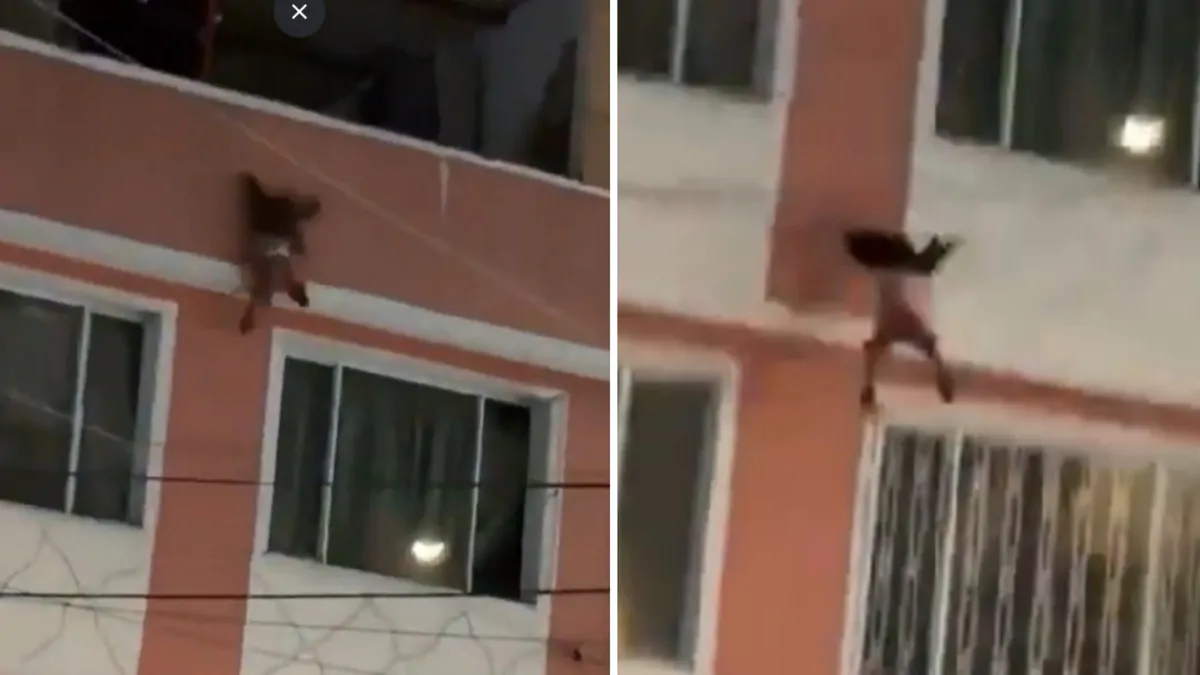 Colombia balcony fall: Bogotá neighbours catch toddler after horrifying third-floor plunge