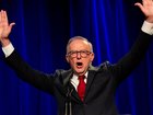 Prime Minister Anthony Albanese on election night in 2025.