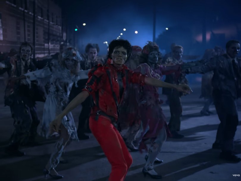 Michael Jackson in ‘Thriller’ music video.