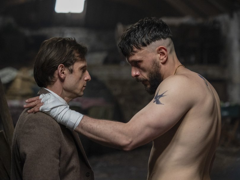 Jamie Bell and Richard Gadd in a scene from Half Man.