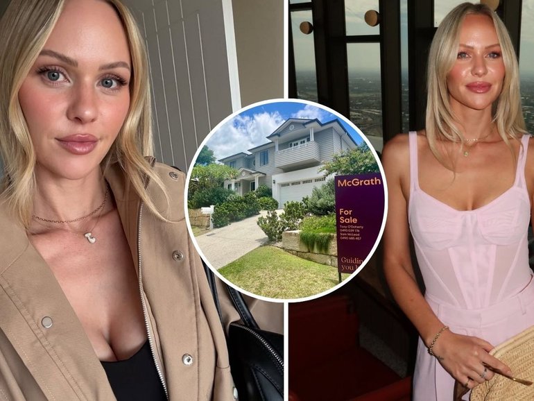 Jules Neale is looking for a new home in Perth after she and Lachie Neale sold their Brisbane family home (pictured).