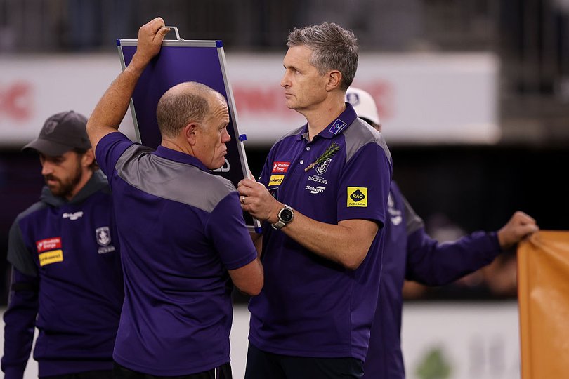 Justin Longmuir has a rolling contract at Fremantle and could be wooed by Carlton.