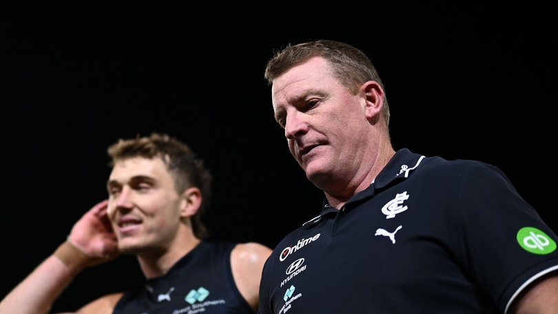 Michael Voss says Carlton is in a better place now than when he walked in.