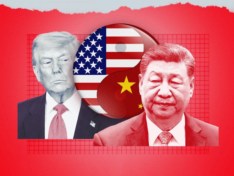 Donald Trump and Xi Jinping are holding talks in Beijing. 