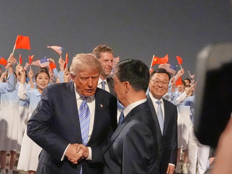 US President Donald Trump is embarking on his first official visit to China since 2017. (AP PHOTO)