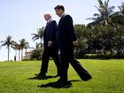 President Donald Trump walks with President Xi Jinping of China at his Mar-a-Lago resort in 2017.