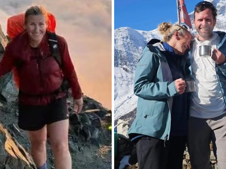 Shelley Johannesen and her partner Dave Ashley.