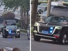 Speculation erupts over vehicle spotted in Trump's motorcade.