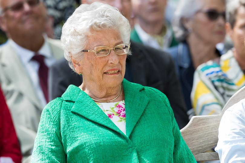 Princess Astrid of Norway attends the unveiling of Norwegian Trekking Association gift for The Queen of Norway 80th birthday on July 04, 2017 in Oslo.