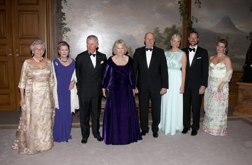 Princess Astrid (left), the 94-year-old sister of King Harald, was taken to an emergency department by ambulance on Wednesday, according to Norwegian magazine Se og Hor.