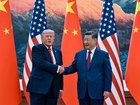 US President Donald Trump and Chinese President Xi Jinping meet in Beijing. 