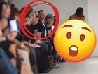 Australian Olympic swimming hero Ian Thorpe was among the front row invites, but he appeared disinterested as Kaechele was dragged so close to the audience her green-painted nails almost scraped their feet.Â 
