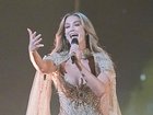 Delta Goodrem has sung on the Eurovision stage with fans hoping the Australian reaches the final. 