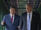 US President Donald Trump and Chinese President Xi Jinping tour Zhongnanhai Garden.