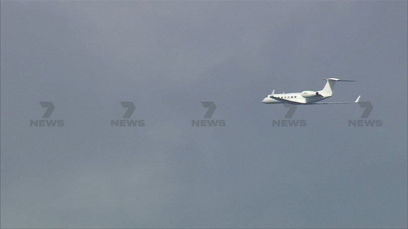 Six passengers from the hantavirus-stricken MV Hondius over Perth and landing at RAAF Pearce, where the group will be transported directly to a quarantine facility in Bullsbrook.