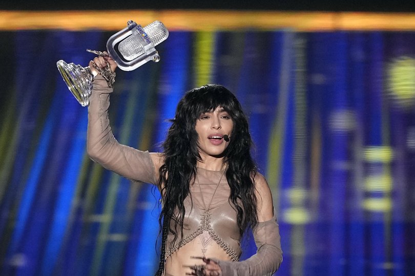 Loreen of Sweden celebrates winning her second Eurovision Song Contest. 