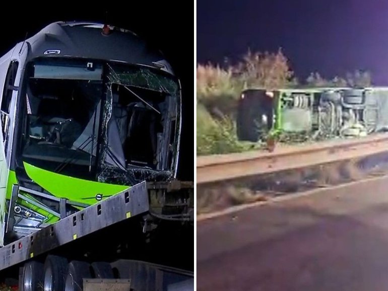 One woman has died in a bus crash at Gumlu and another 28 people have been injured.