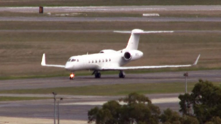 A plane carrying the passengers landed at RAAF Pearce, where the group will be transported directly to a quarantine facility.