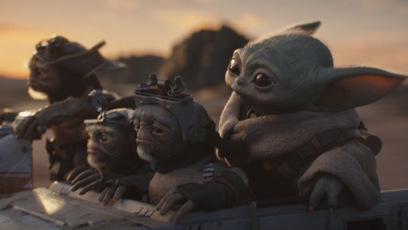 The Mandalorian and Grogu.