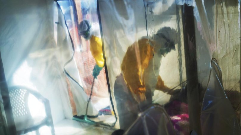 African authorities are scrambling to contain an ebola outbreak in Democratic Republic of Congo. (AP PHOTO)