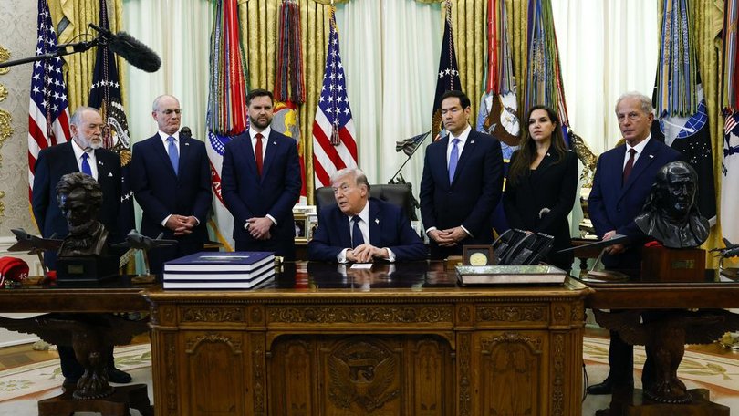 US President Donald Trump declared a ceasefire after meeting Israeli and Lebanese representatives.