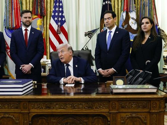 US President Donald Trump declared a ceasefire after meeting Israeli and Lebanese representatives.