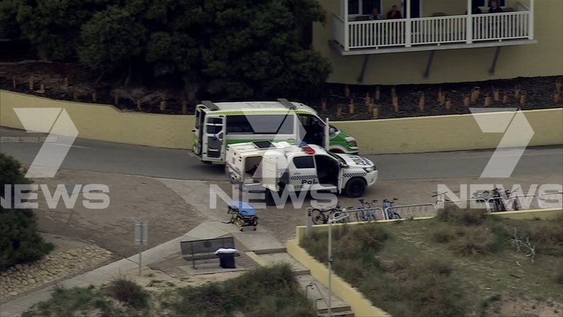 Emergency services have responded after a man in his 30s was attacked by a shark at Geordie Bay on Rottnest Island Picture: 7NEWS