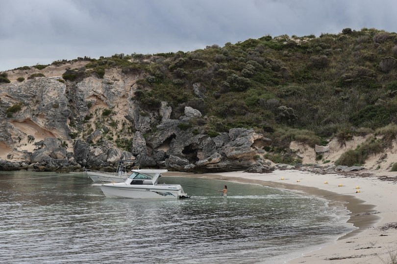 Geordie Bay where the man was brought to shore Picture: Stuart Quinn