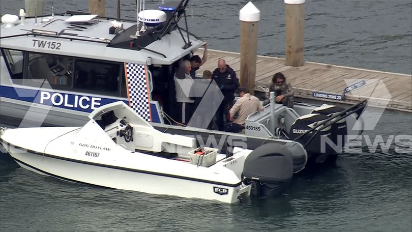 Emergency services have responded after a man in his 30s was attacked by a shark at Geordie Bay on Rottnest Island Picture: 7NEWS