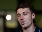 Patrick Cripps of the Blues speaks with media.