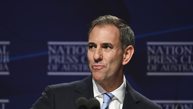 Treasurer Jim Chalmers said Mr Taylor’s budget reply was ‘the least responsible’ that he had seen. Picture: NewsWire / Martin Ollman.