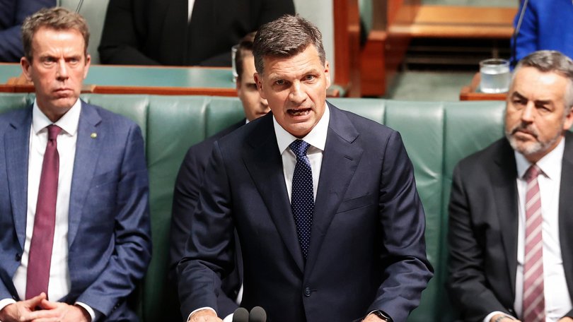 Leader of the Opposition Angus Taylor.