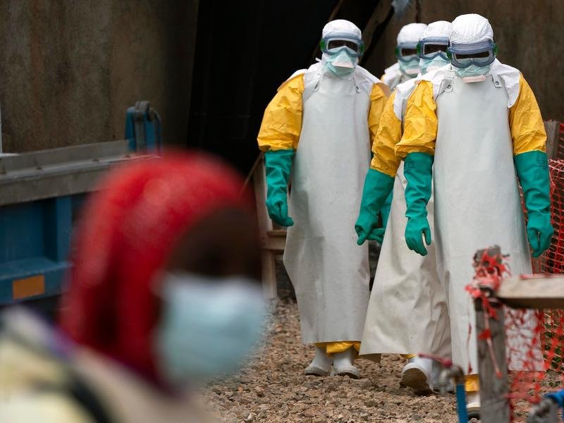 Health officials are battling to spread the latest Ebola outbreak in Congo. (AP PHOTO)