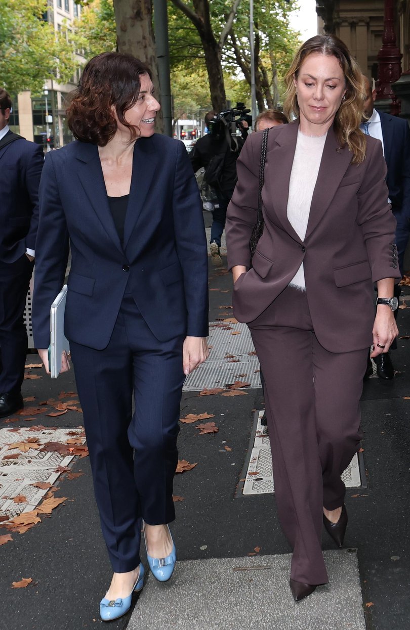 Cate Sayers appeared in the Supreme Court for the Luke Sayers defamation case. Picture: NewsWire / David Caird