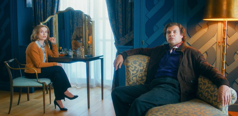Isabelle Huppert and Laurent Lafitte in The Richest Woman in the World.