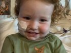 Dustin Wildman, 1, was hospitalised after inhaling a metallic cake decorating powder. Image: Supplied.