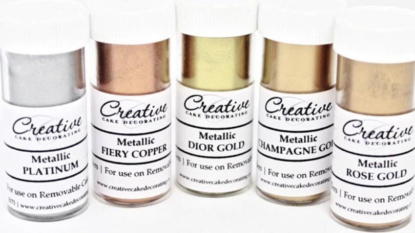 The ACCC recalled metallic cake decorating powders warning the products could cause serious harm if inhaled or ingested following the incident. Picture: Supplied