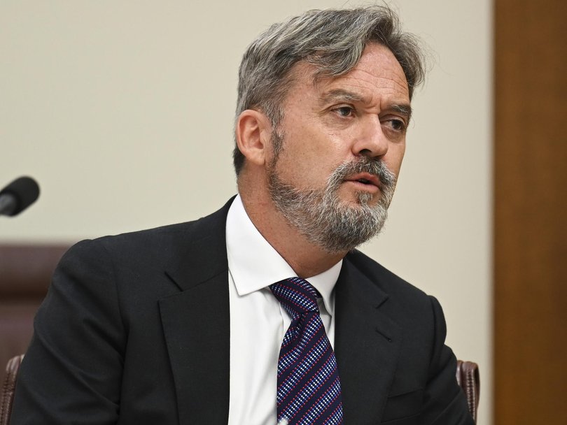 Liberal senator Andrew McLachlan says using the term ‘mass migration’ creates anxiety in the community. Picture: NewsWire / Martin Ollman