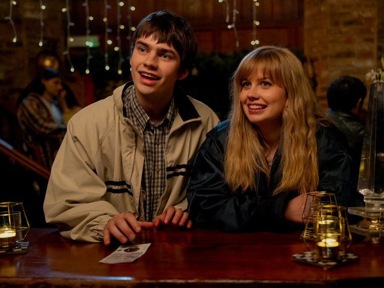Spike Fearn and Angourie Rice in Finding Emily.