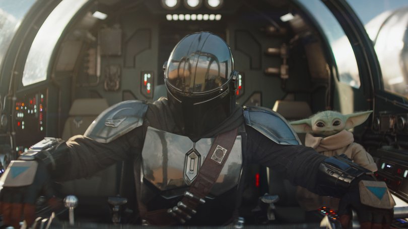 The Mandalorian and Grogu.