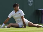 Carlos Alcaraz is out of this year's Wimbledon tournament with a wrist injury. (AP PHOTO)