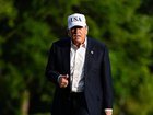 President Donald Trump says US warships are ‘loaded to the brim’, ready to attack. (Eric Lee/Pool/FTWP)