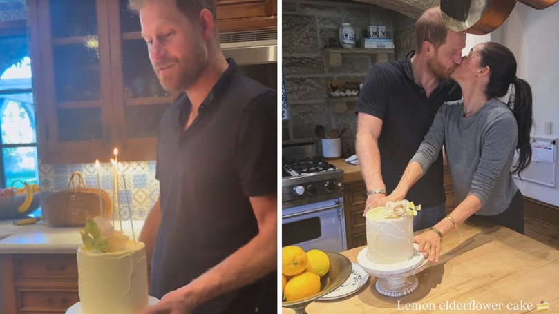Lemon elderflower cake was served at the couple's 2018 wedding.